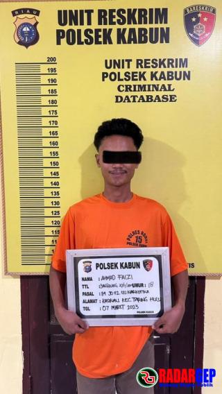 Kapolsek Kabun Ungkap Pelaku Tindak Pidana Narkotika Jenis Sabu